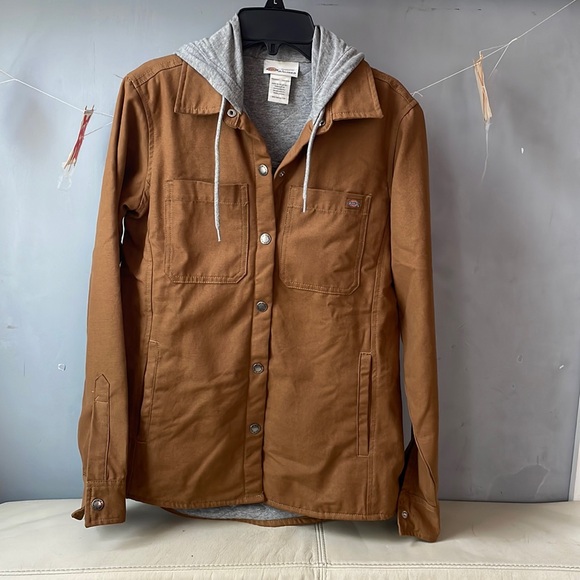 Dickies Hooded Duck Shirt Jacket XS - Picture 1 of 10